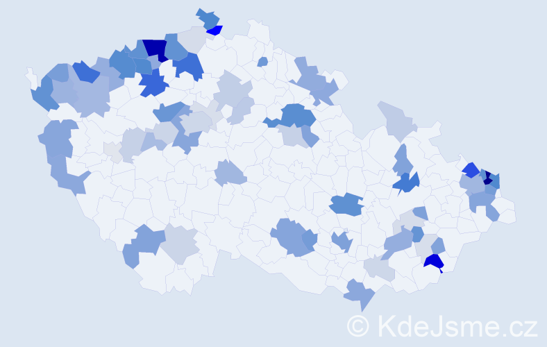 Příjmení: 'Tomko', počet výskytů 248 v celé ČR