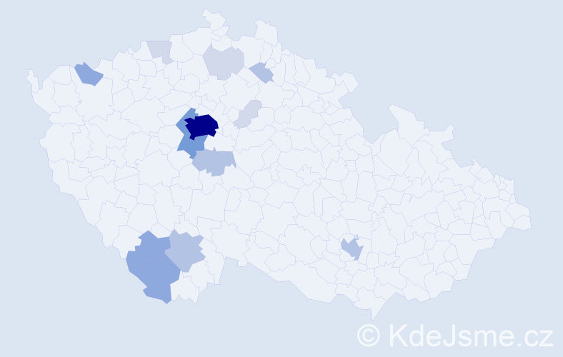 Příjmení: 'Bažilová', počet výskytů 41 v celé ČR