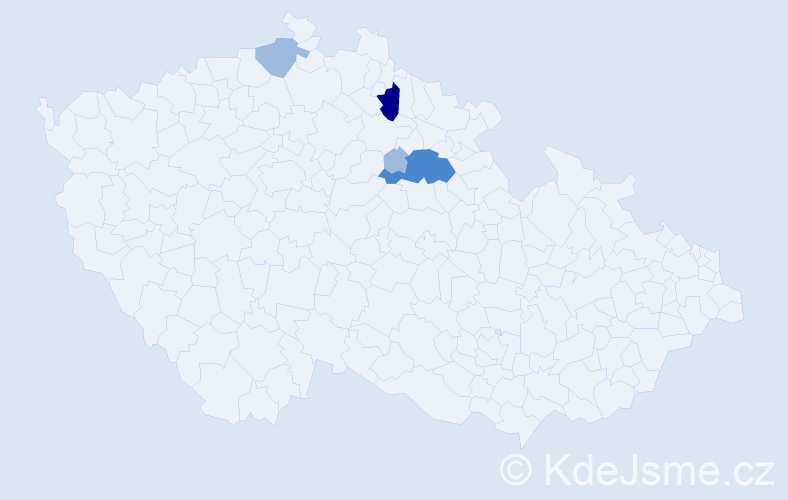 Příjmení: 'Barvínský', počet výskytů 8 v celé ČR