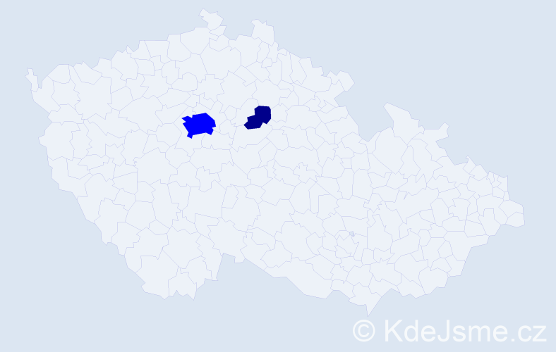 Příjmení: 'Imrie', počet výskytů 3 v celé ČR