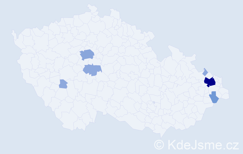 Příjmení: 'Lembasová', počet výskytů 17 v celé ČR