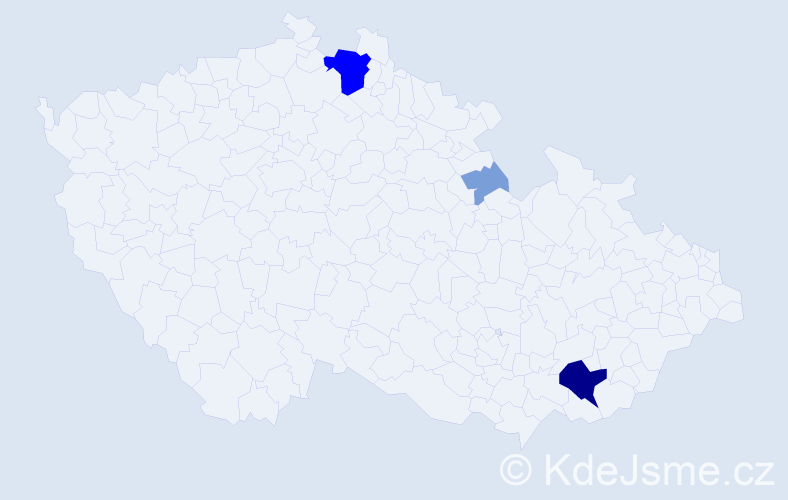 Příjmení: 'Vereščák', počet výskytů 14 v celé ČR