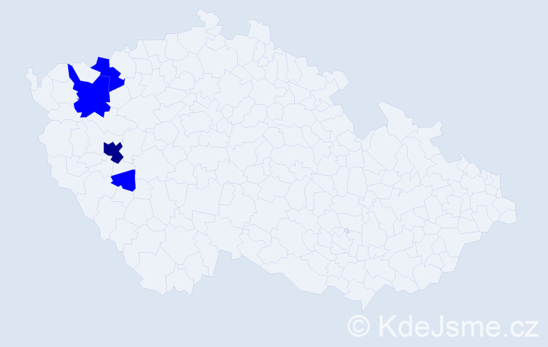 Příjmení: 'Schwind', počet výskytů 5 v celé ČR