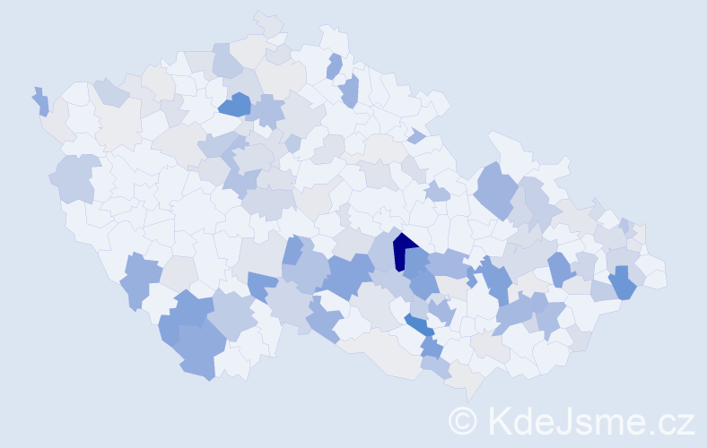 Příjmení: 'Roháček', počet výskytů 410 v celé ČR