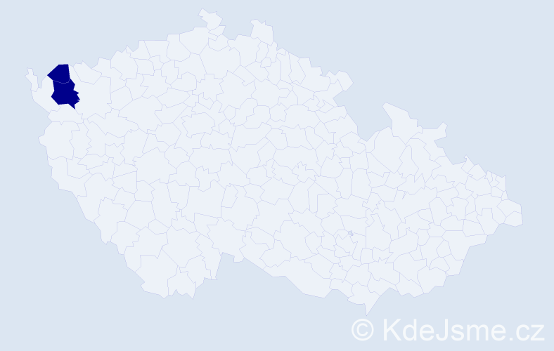Příjmení: 'Trabachová', počet výskytů 2 v celé ČR