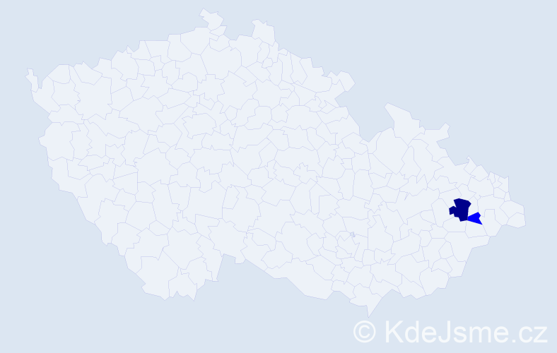 Příjmení: 'Segeta', počet výskytů 3 v celé ČR