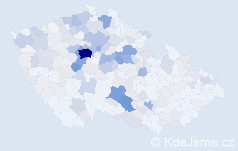 Příjmení: 'Rambousek', počet výskytů 832 v celé ČR