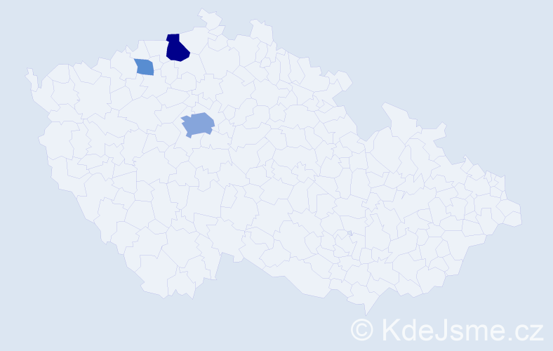 Příjmení: 'Katriňak', počet výskytů 9 v celé ČR