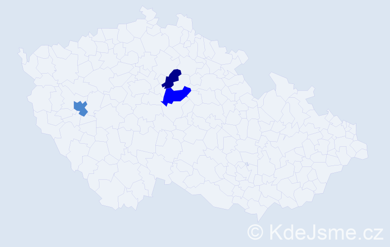 Příjmení: 'Hubnerová', počet výskytů 6 v celé ČR