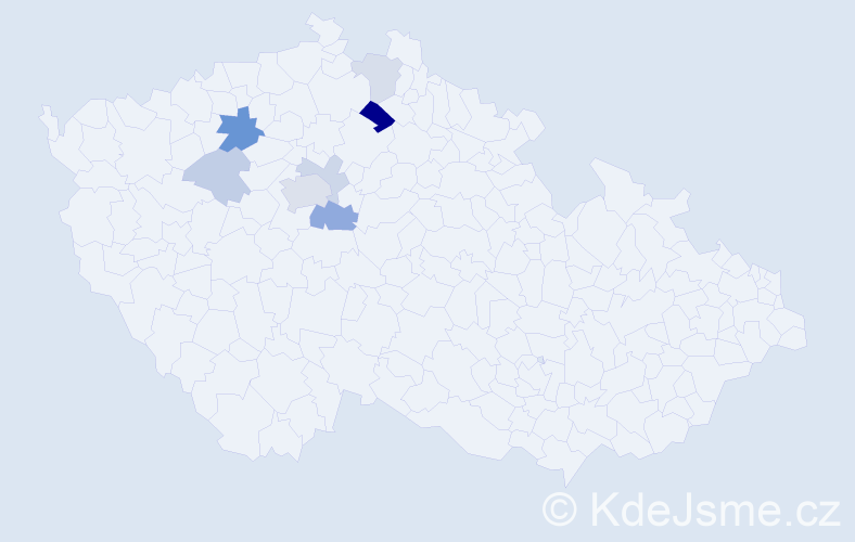 Příjmení: 'Krameriusová', počet výskytů 16 v celé ČR