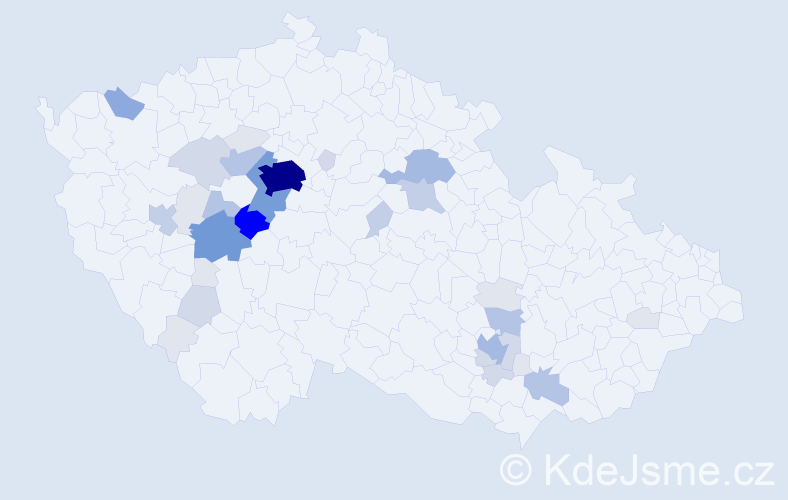Příjmení: 'Kozohorská', počet výskytů 138 v celé ČR