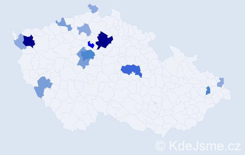 Příjmení: 'Milčinská', počet výskytů 42 v celé ČR