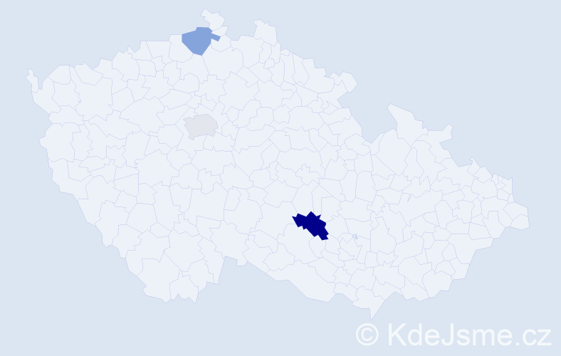 Příjmení: 'Kyusová', počet výskytů 4 v celé ČR