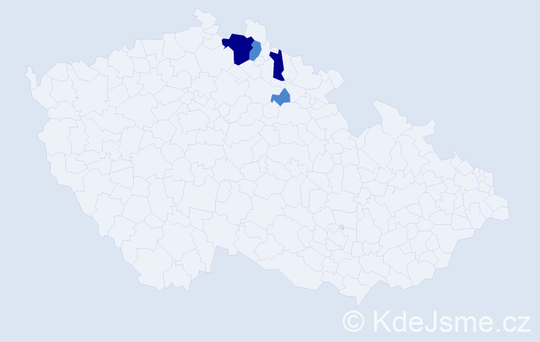 Příjmení: 'Zadrobilová', počet výskytů 8 v celé ČR