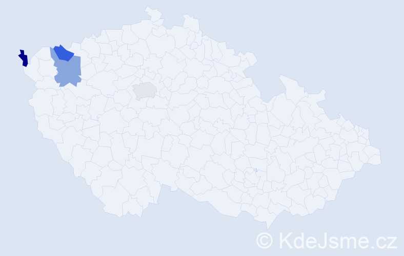 Příjmení: '"Dinh Thi Thuy"', počet výskytů 4 v celé ČR