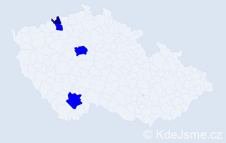 Příjmení: 'Kališková', počet výskytů 5 v celé ČR
