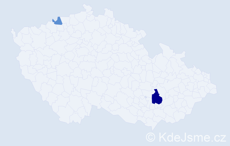 Příjmení: 'Korolkovová', počet výskytů 4 v celé ČR