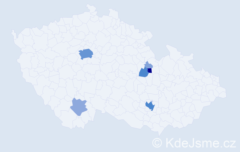 Příjmení: 'Uma', počet výskytů 22 v celé ČR