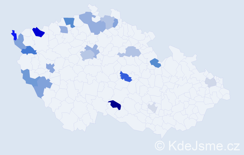 Příjmení: 'Pham Tuan', počet výskytů 30 v celé ČR