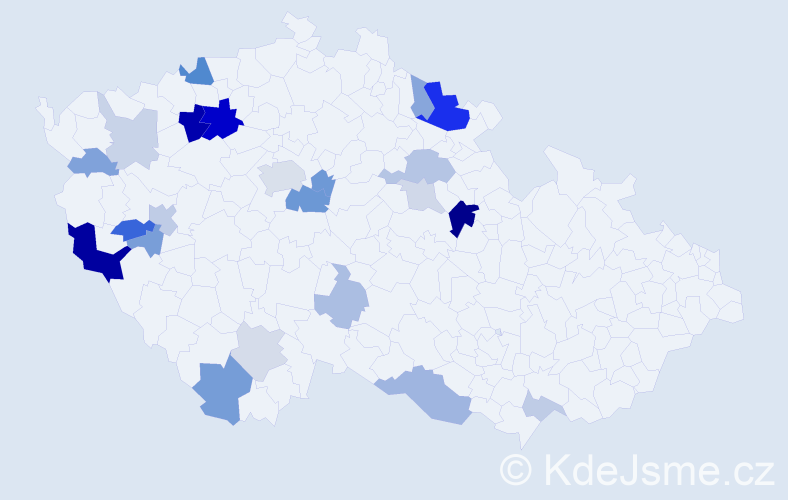 Příjmení: 'Strasser', počet výskytů 58 v celé ČR