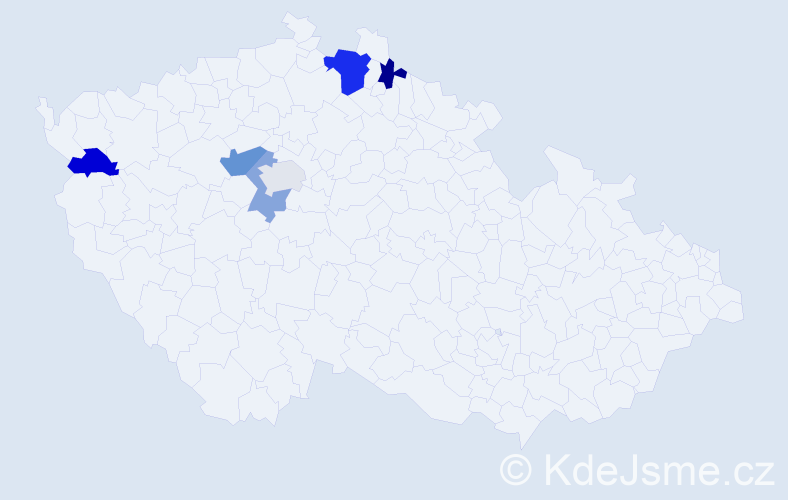 Příjmení: 'Radostná', počet výskytů 27 v celé ČR