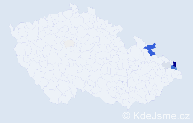 Příjmení: 'Balicki', počet výskytů 33 v celé ČR