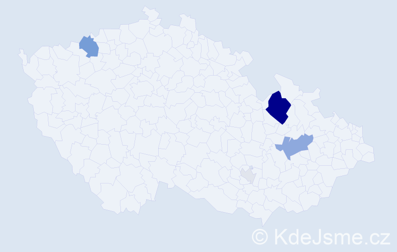 Příjmení: 'Baženov', počet výskytů 16 v celé ČR