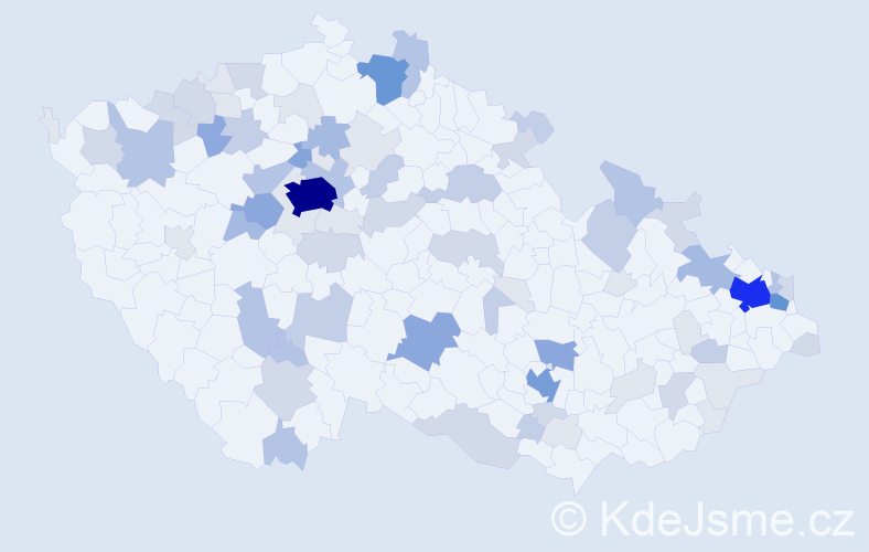 Příjmení: 'Taraba', počet výskytů 254 v celé ČR