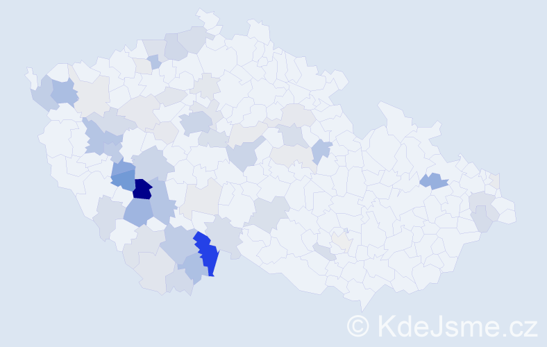 Příjmení: 'Drnek', počet výskytů 179 v celé ČR