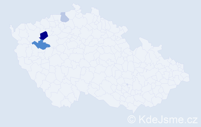 Příjmení: 'Kenderešová', počet výskytů 7 v celé ČR