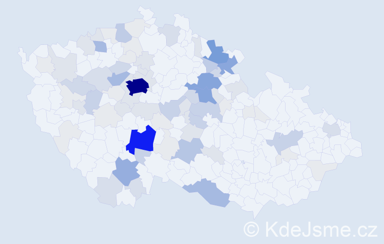 Příjmení: 'Drtina', počet výskytů 329 v celé ČR