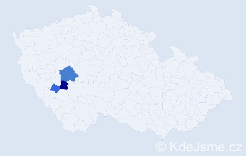 Příjmení: 'Citerbartová', počet výskytů 8 v celé ČR