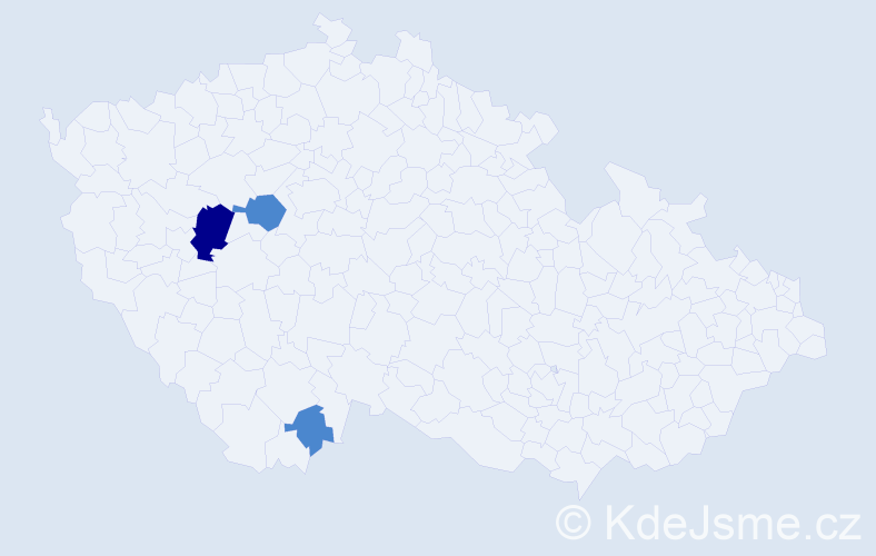 Příjmení: 'Carpentier', počet výskytů 5 v celé ČR