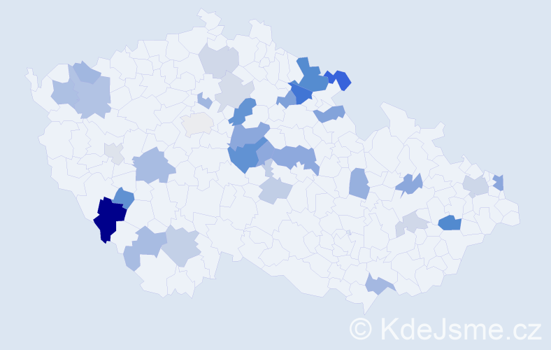 Příjmení: 'Zubajová', počet výskytů 65 v celé ČR