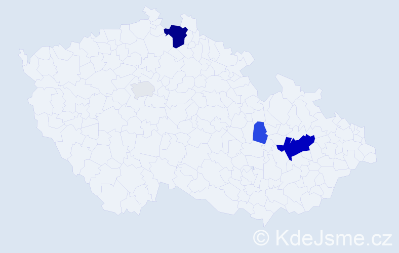 Příjmení: 'Čubrda', počet výskytů 14 v celé ČR