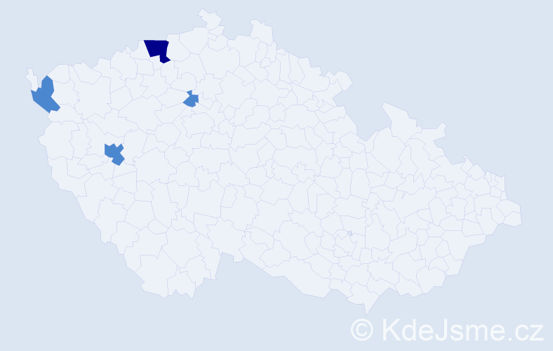 Příjmení: 'Rapprich', počet výskytů 6 v celé ČR