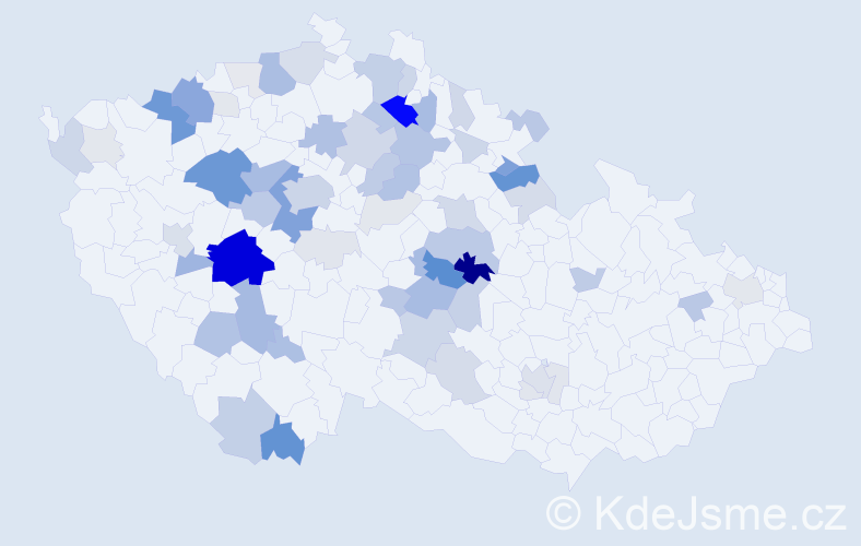 Příjmení: 'Zárybnická', počet výskytů 231 v celé ČR