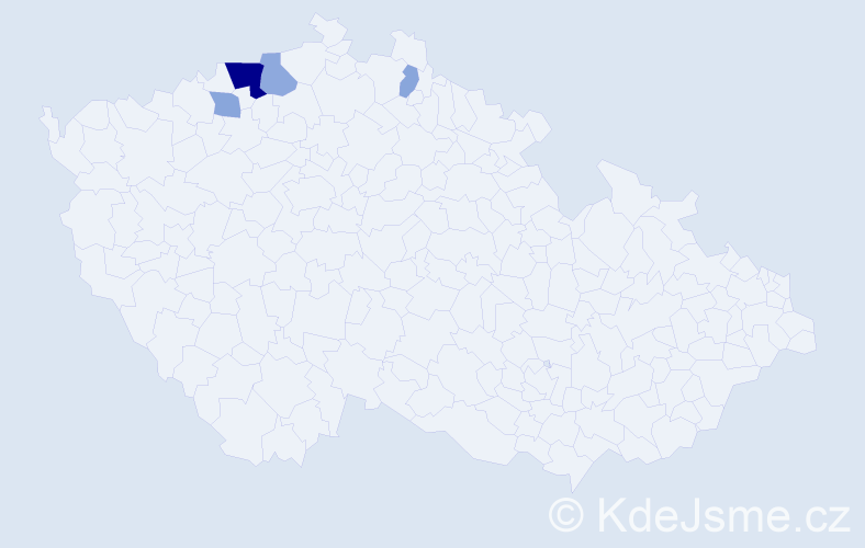Příjmení: 'Bittersmann', počet výskytů 14 v celé ČR