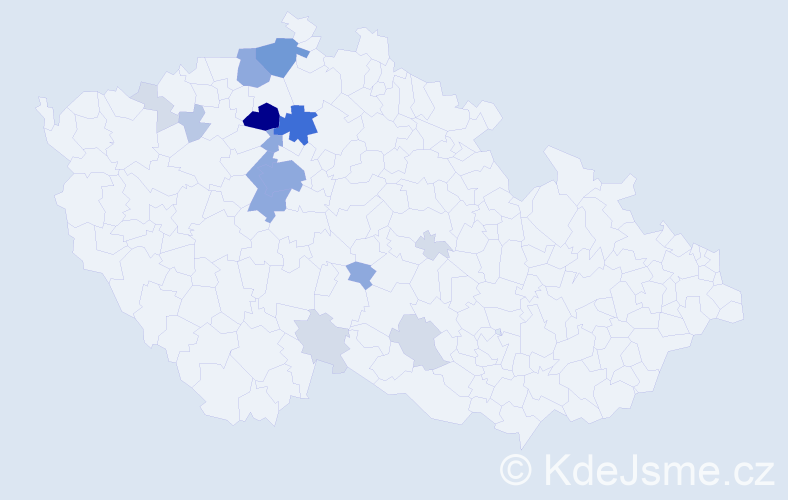 Příjmení: 'Dyrynk', počet výskytů 55 v celé ČR