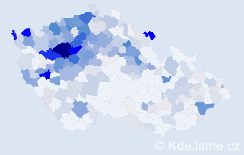 Příjmení: 'Kindl', počet výskytů 1163 v celé ČR