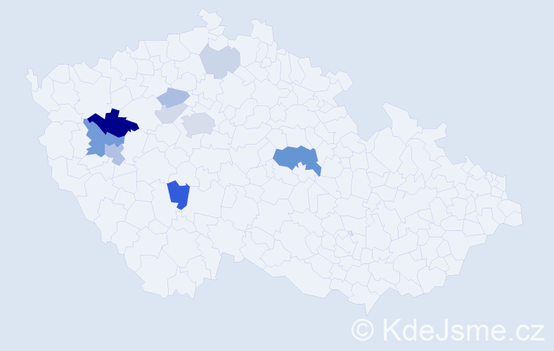 Příjmení: 'Lomičková', počet výskytů 26 v celé ČR