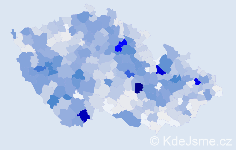 Příjmení: 'Tomášek', počet výskytů 3544 v celé ČR