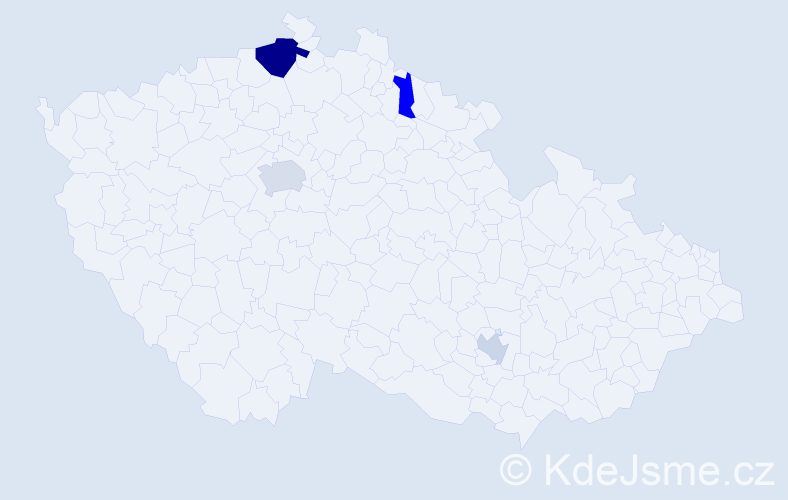 Příjmení: 'Llewellyn', počet výskytů 8 v celé ČR