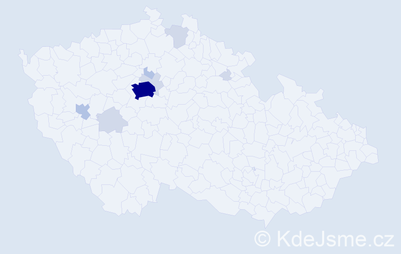 Příjmení: 'Stolets', počet výskytů 24 v celé ČR