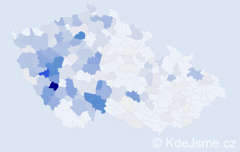 Příjmení: 'Šašková', počet výskytů 872 v celé ČR