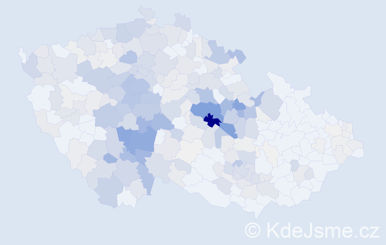 Příjmení: 'Boušková', počet výskytů 1297 v celé ČR