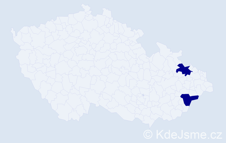 Příjmení: 'Kamaladevi', počet výskytů 2 v celé ČR
