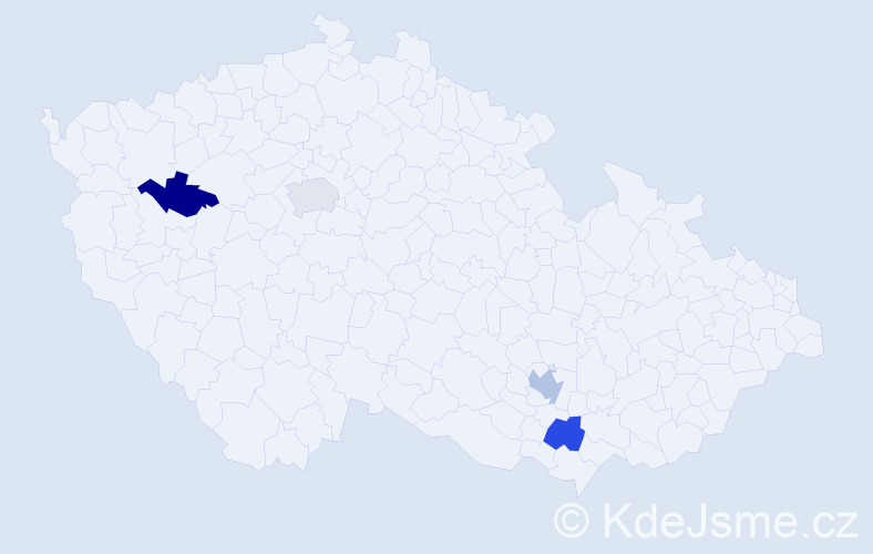 Příjmení: 'Paschová', počet výskytů 13 v celé ČR