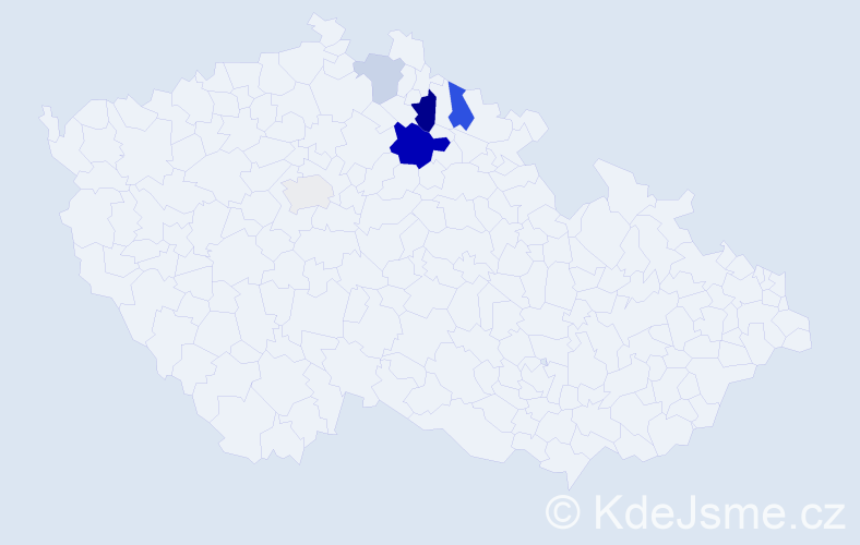 Příjmení: 'Gaubmannová', počet výskytů 12 v celé ČR