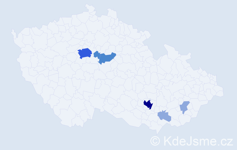 Příjmení: 'Kuksová', počet výskytů 14 v celé ČR
